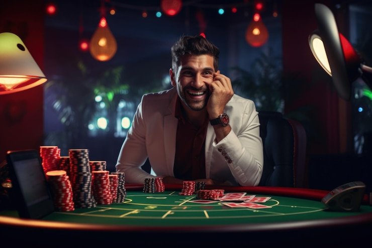 Ruang casino virtual dengan permainan yang dihadirkan secara interaktif dan modern